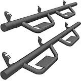 EYOUHZ Running Boards Compatible with 2005-2023 Toyota Tacoma Double/Crew Cab (4 Full-Size Doors), Drop Stairs Design Side Steps Heavy-Duty Steel Nerf Bars Bolt-on Step Plates Rock Sliders Rail