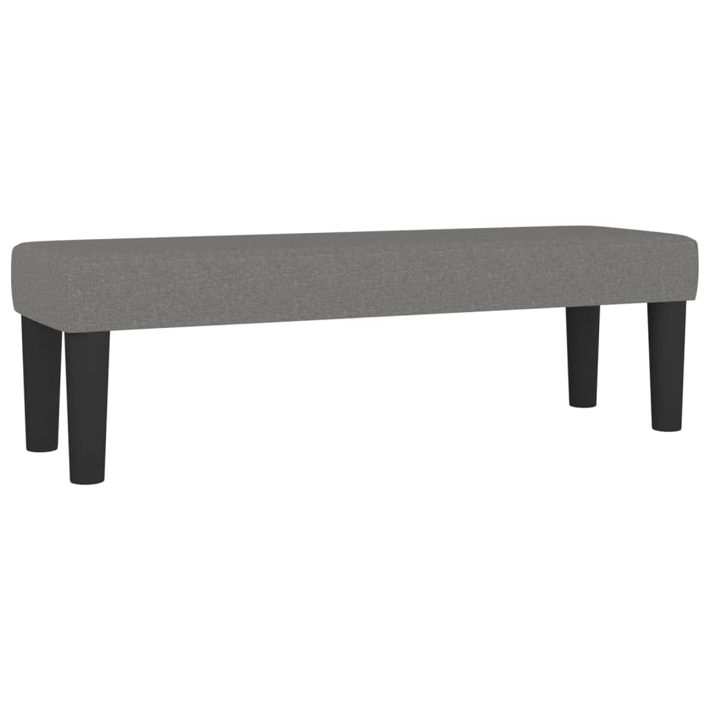 Sprężynowy z regulowanym zagłówkiem kontynentalne 140x190 cm szary | Łóżko kontynentalne z materacem kieszeniowym 140x190 cm ciemnoszara tkanina z zagłówkiem i ławką