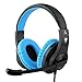 Produktbild Kriogor Gaming Headset PS4 PC, 3,5mm Stereo Verdrahtet Kopfhörer mit Mikrofon für Xbox One Switch (Blau)