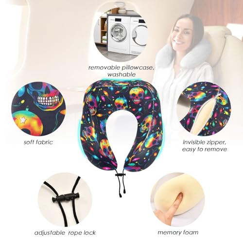 Almohada de viaje de espuma viscoelástica para cuello miniatura 2