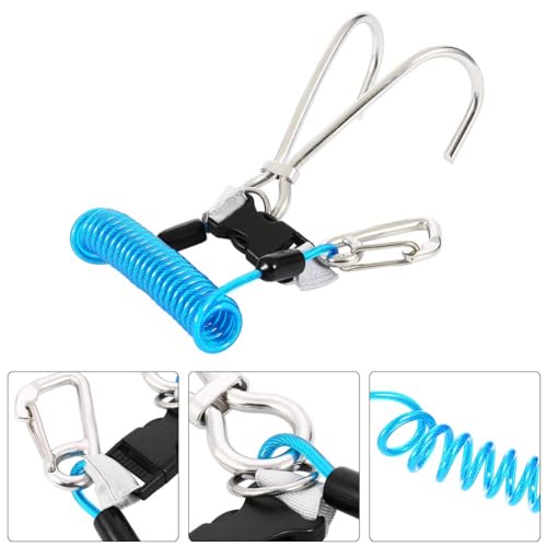 Gancho de arrecife de acero inoxidable con anillo en D y cable de alta resistencia Cocoarm 5
