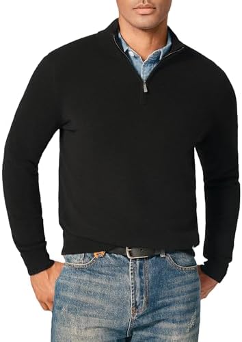 KVSS Mock Neck Half Zip Cashmere Sweater – Best OEKO-TEX half-zip