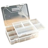 Art Supply Aufbewahrungsbox, Zeichenwerkzeug Organizer, Behälter mit klaren Sichtfächern und bequemem für Künstler Skizzen Werkzeugkasten
