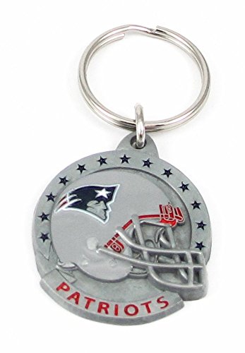 NFL Siskiyou Sports Fan Shop New England Patriots Carved Metal Key Chain One Size Team Color