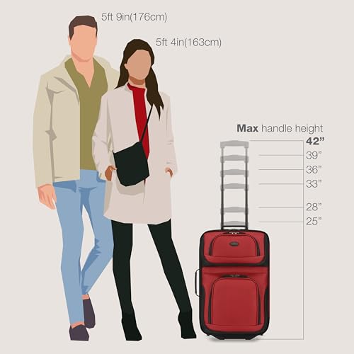 image for U.S. Traveler, Rio Rugged Fabric Expandable Upright Rolling Carry-on L