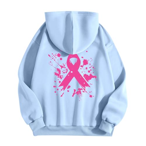 Sweat à capuche femme zippé avec cordon pull imprimé sensibilisation - 4