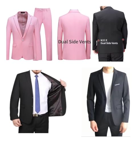 Formal Mens 2 Piece Suits Blazer and Pants Business Suit Wedding Party Evening Dinner3