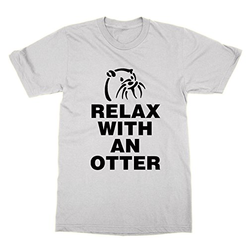 Clique Clothing Relax with an Otter T-shirt (WHITE, M)