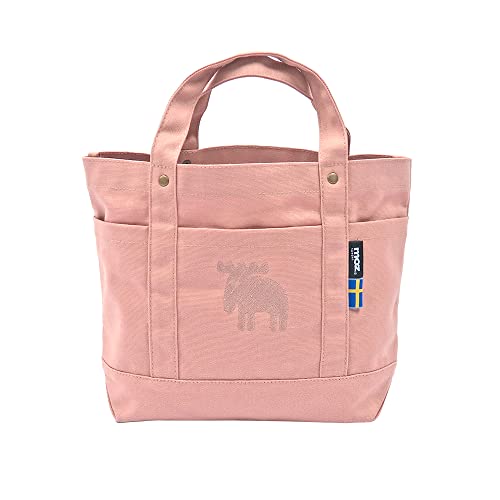 モズ スゥェーデン moz 帆布トート M アプリコットベージュ