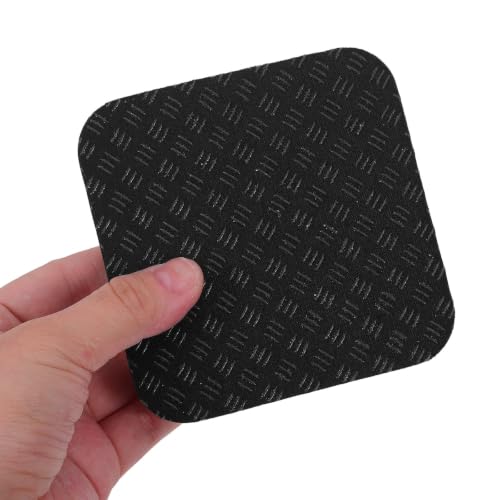 Tapetes Antivibración para Cinta de Correr Pu 10x10cm Negro 4 piezas miniatura 4