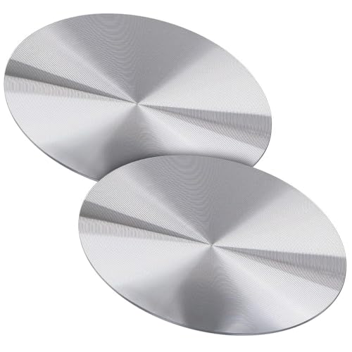 True Line Automotive Aluminum Car Cup Holder Insert - Pack of 2 Car Coasters for Cup Holders - Car Cup Holder Coaster with Highly Adhesive Backing, Cup Holder Coasters for Car, Universal Fit