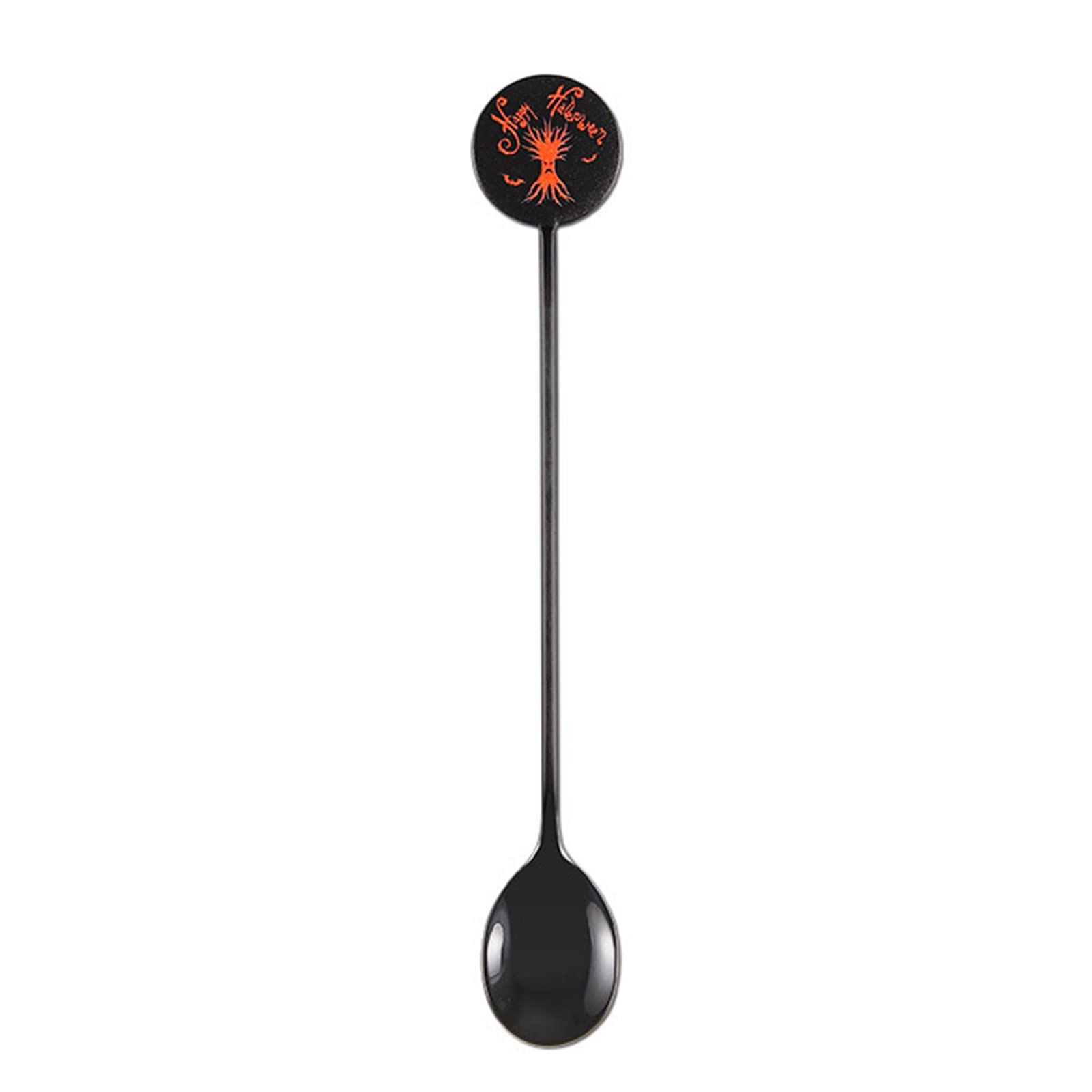 carotoe Halloween Coffee Stirring Spoons Dessert Salad Fork Small Candy Spoon Stainless Steel Tableware Kitchen Accessories Dessert Forks Spoons Small
