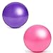 YMWALK Pilates Ball, 2 PCS 25cm Small Exercise Ball, Mini Soft Pilates Ball Antiscivolo Anti Burst Gym Fitness Ball Perfetta per Pilates, Yoga, Core Training e Terapia Fisica (Viola e Rosa)