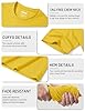 TACVASEN Mens Plain T Shirts Crew Neck Short Sleeve Yellow T Shirt Basic Lightweight Soft Cotton Tops for Men UK Yellow 3XL #5