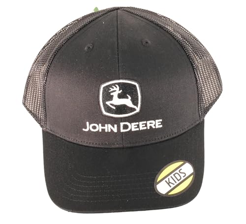 John Deere Baseball Cap Trucker Hat 53083345Bk Youth Current Baseball Cap Trucker Hat Trademark BKWH Black