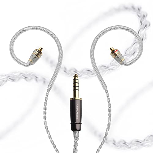 Meze Audio Rai Series MMCX Cable | Headphones HiFi Cable Replacement 4.4mm Male to Dual MMCX Connector Plug | Silver Plated Upgrade Balanced Cable 4.4mm Jack | Cable Length 1.2m/3.9ft Meze Audio Rai Series MMCX Cable | Headphones HiFi Cable Replacement 4.4mm Male to Dual MMCX Connector Plug | Silver Plated Upgrade Balanced Cable 4.4mm Jack | Cable Length 1.2m/3.9ft