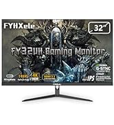 FYHXele Monitor 4K UHD 32 Pulgadas, Panel IPS: 3840x2160p, 16:9