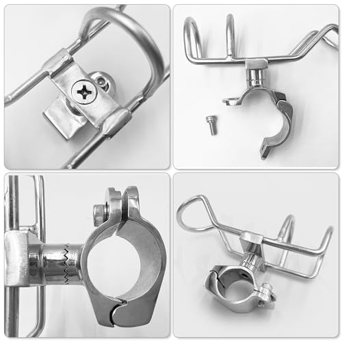 Support de canne à pêche en acier inoxydable finition miroir pour bateaux - 5