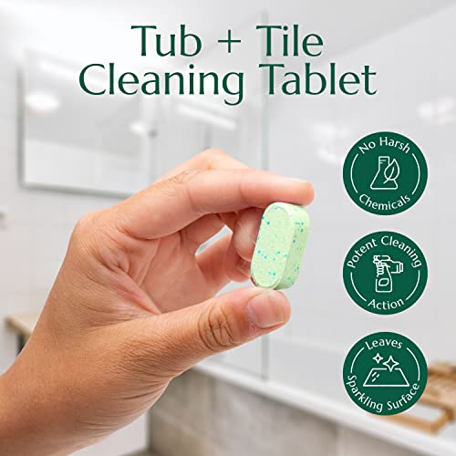 Cleanomic - Tub And Tile Cleaning Tablets (6 Pack) - All-Purpose Multi-Surface Household Cleaner Tablets (Lemongrass Scent) #TOP1