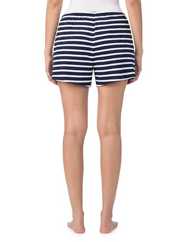 Image of Nautica Womens Sleep Shorts - Mid-Thigh, Lightweight, Breathable Pajama Bottoms - Cotton Knit Jersey Sleepwear and Loungewear