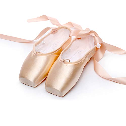 Unpafcxddyig Girls Womens Ballet Dance Toe Shoes Professional Satin Pointe Shoes Slippers4
