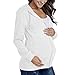 Pregnant Women's Full Zip Hoodie Jackets - Loose Full Zip Long Sleeve Versatile 2026 Outdoor Sports Coat with Pockets