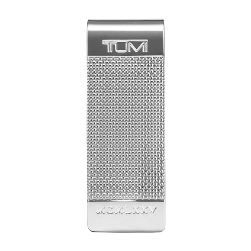 TUMI - Nassau Ballistic Etched Money Clip - Men's and Women's Metal Wallet - Silver