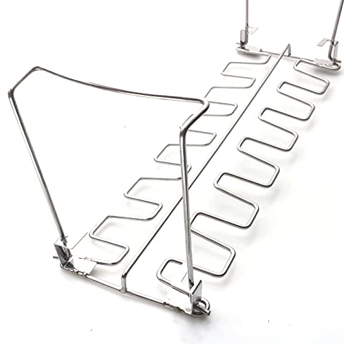 arythe Chicken Wing Leg Rack w/Pan for Grill Smoker Oven Roaster BBQ Accessory