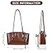 Imagen de Aulenge Bolsos de Hombro para Mujeres Vintage Bolso de Mano para Mujeres Bolso Universitario Bolso Tote para Mujeres Moda Y2K Bolso de Mano para Festival Fiesta