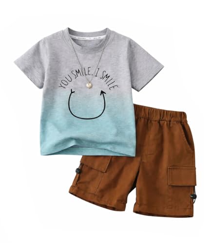 Image of Bold N Elegant Cotton Cute Cartoon Printed Half Sleeve T-Shirt And Shorts Clothing Set For Infant Toddler Baby Boy Girl