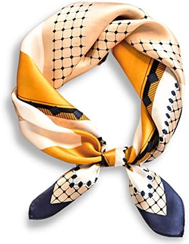 PoeticEHome 100% Mulberry Silk Square Scarf for Women – Silk Scarf 68 x 68 cm with Gift Box