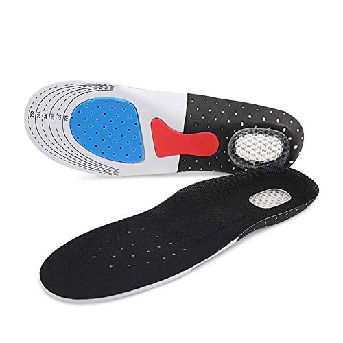HIDEWALKER Semelles Orthopédiques Sport de Gel Ultra Confort, Basket avec EVA, Silicone Shock Absorbant Semelles de Sport, Absorption pour Marcher et Courir, pour Hommes et Femmes(41-15) Cover