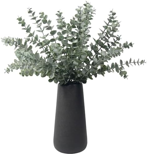 30PCS Artificial Eucalyptus Leaves Stems, 13inch Tall Realistic and Real Touch Eucalyptus Branches for Wedding Bouquet Home Decor Floral Arrangement