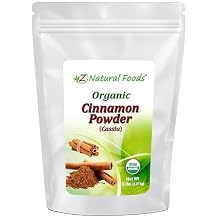 Organic Cinnamon Powder - Ground Cassia For Cooking Baking Recipes, Oatmeal, Coffee, Tea, Drinks Smoothie - Keto Diet Friendly - Raw, Non GMO, Gluten Free, Vegan, Kosher - Bulk 5lb Size