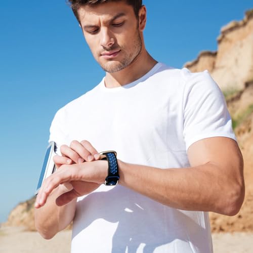 Correas deportivas de silicona impermeables para Fitbit Versa y Sense, 3 unidades miniatura 6
