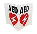 CPR Savers Foldable Panel AED Wall Sign for Business, School, Restaurant, Office or Any Public Place (1)