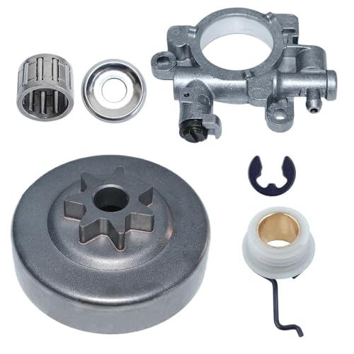 Tambor de embrague 3/8" 7T con engranaje helicoidal para motosierras MS290, MS310, MS390, 029 y 039 3