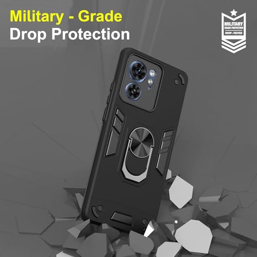 Image of NDCOM for Moto Edge 40 Back Cover Premium - Sleek Motorola Edge 40 Back Cover, Stylish Moto Edge 40 Cover Ring Holder Case