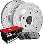R1 Concepts Rear Brakes and Rotors Kit |Rear Brake Pads| Brake Rotors and Pads| Optimum OEp Brake Pads and Rotors|fits 2019-2022 BMW 330i, 330i xDrive, Z4; Toyota GR Supra