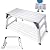 ORIENTOOLS Adjustable Work Platform, (39.4" X 18.5") Portable Folding Aluminum Step Ladder, Scaffolding Platform of Capacity 330 LBS Heavy Duty, 7 Gear Adjustable Height 24 to 35 inches