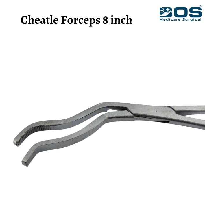 Image of Cheatle Forceps 8 Inch | Stainless Steel Surgical Instrument Holder | Medical Autoclave Tool Clamp for Hospital & Clinic Use | Sterilization Forceps - Pack of 1