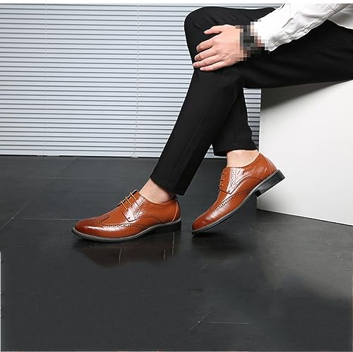 Men's Fashion Brogues Classic Dress Shoes Formal Business Shoes Modern Derbys Lace-ups Oxford Shoes for Men2