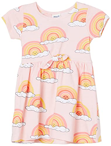Image of Max Girl's Printed Round Neck A-Line Knee-Length Dress