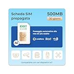 EIOTCLUB SIM Prepagata per LTE telecamera, fototrappola, 4G router, Supporta i network Vodafone, Wind, Iliad e Windtre. Carta SIM solo dati, 5G alta velocità， senza contratto, senza registrazione.