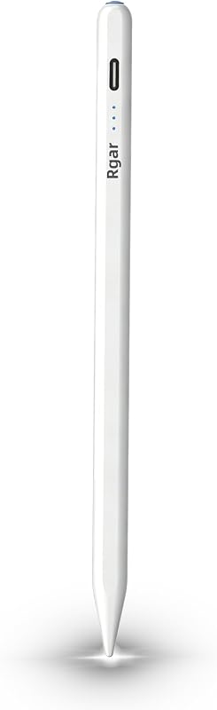 Stylus Pen Android for AMZ Tablet HD 10/Max 11 Compatible with Samsung/Lenovo,Accurate， Push-Button Switch On/Off,Long Battery Life+2Tips(NW White)