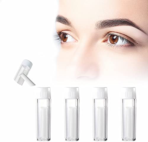 Outil Lentilles de Contact, Applicateur Lentille de Contact, Lentilles de Contact Dissolvant, Ventouse pour Enlever les Lentilles pour Lentilles de Contact Rigides, Blanc,4 Pièces Cover