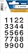 Produktbild Herma Zahlen, 20x18mm, 0-9, wetterfest, Folie transp., schwarz, 2 Bl., 4136