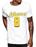 Swag Point Men’s Graphic T Shirts – 100% Cotton Print Short Sleeve Streetwear Hip Hop Vintage Printed Casual Tee Tops Mamba L