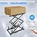 180 LBS Electric Lift Table, Folded Scissor Lift Table, 10-43 in Height Adjustable Lifting Platform, Table Lift with Control, for Material Handling and Transportation
