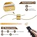 Battery Operated Wall Sconces Set of Two with Remote Control, Battery Wall Light, Stepless Colors 3000K-6000K & Dimming, Gold Rechargeable Wall Sconces for Living Room, Hallway, Bedroom, 39.3 Inch